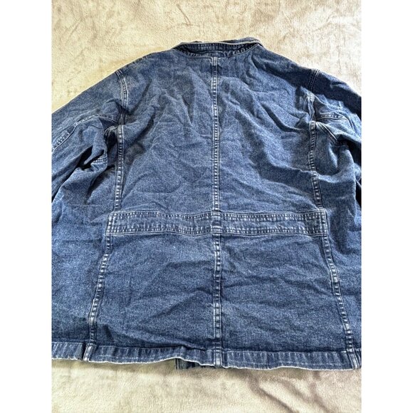 Appleseed jacket Women's 2X Blue Denim Jean Jacket button down w/ Inside Pocket - Picture 7 of 9